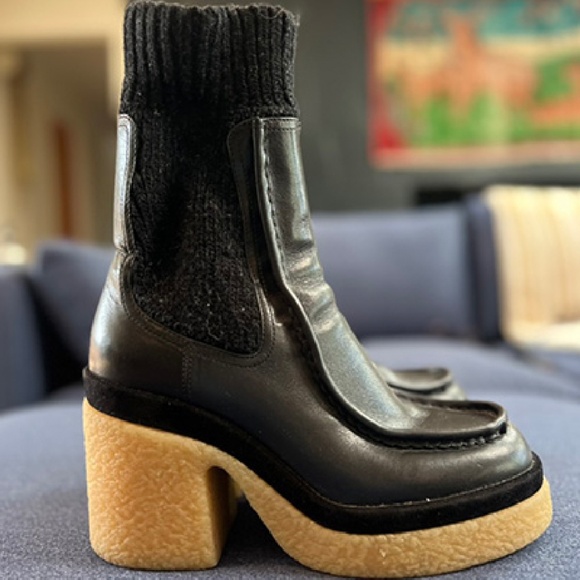 Chloé Jamie Platform Ankle Boots - Picture 2 of 4
